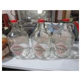 3- GALLON TOBASCO JUGS