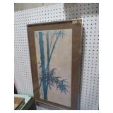 FRAMED BIRD PRINT ON BAMBOO TREE
