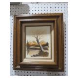 FRAMED SCENIC PAINTING ARTIST SIGNED