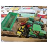 COLL. JOHN DEERE TRACTORS , WAGON , TONKA & MISC