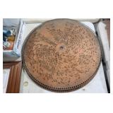 ANTIQUE REGINA MUSIC BOX COPPER MUSIC DISCS