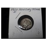 1920 D MERCURY DIME 90%