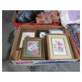 COLL. SIGNED PAINTINGS, DRAWINGS & NEEDLEPOINT