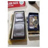 WRIST WATCH, MONEY CLIP, BILL FOLDS