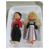 VTG PAIR DUTCH MAN & MAIDEN DOLLS