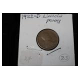 KEY DATE 1922 D LINCOLN WHEAT CENT