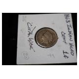 1863 INDIAN HEAD CENT