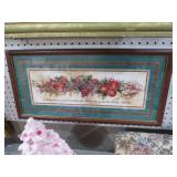FRAMED STILL LIFE FRUIT REGLIOUS PRINT