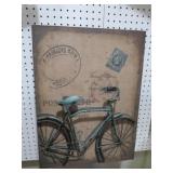 UNIQUE 3-D METAL BICYCLE PICTURE