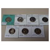 (7) PROOF WASHINGTON QUARTERS VARIOUS DATES