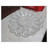 VTG GLASS EGG TRAY