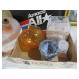 COLL. GLASSWARE & MARBLE PIECES
