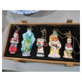 VTG GLASS CHRISTMAS ORNAMENTS