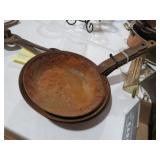 (8) COWBOY CAMP STEEL SKILLETS