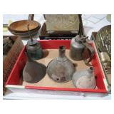 VTG OIL CANS & FUNNELS