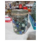JAR W/ MARBLES