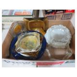 COLL. VTG GLASS ASHTRAYS
