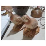 PAIR CERAMIC QUAIL