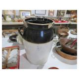 ANTIQUE 5 GALLON STONEWARE CROCK