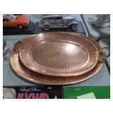 (2) 20" & 23" COPPER PLATTERS