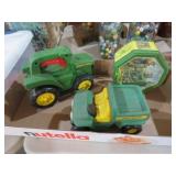JOHN DEERE TRACTOR FLASHLIGHT, JEEP & COLL. TIN