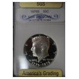 1976 S KENNEDY HALF DOLLAR 40% PR70DCAM