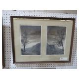 FRAMED MOUNTAIN SCENES ARTIST RON WILLAMS