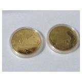 (2) COMMERATIVE TITANIC COINS