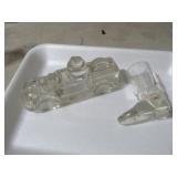 VINTAGE GLASS CANDY CONTAINERS