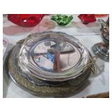 COLL. RD SILVERPLATE TRAYS