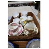 COLL. TEA CUPS & SAUCERS