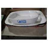 VTG BLUE/WHITE CORNING WARE