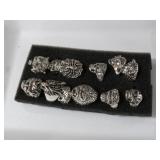 COLLECTION OF GOTHIC RINGS