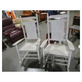 (2) NICE PAINTED CRACKER BARRELL PORCH ROCKER