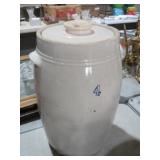 4 GAL CROCK CHURN W/ LID -NO DASHER