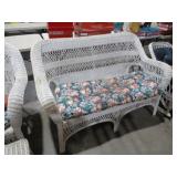 NICE WICKER LOVE SEAT