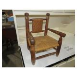 NICE CHILDS COUNTRY CHAIR WITH WOVEN SEAT