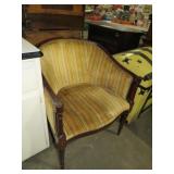 NICE BARREL BACK CLOTH COVERED CHAIR
