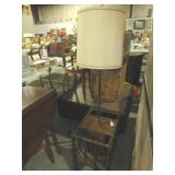 NICE MID CENTURY STYLE TABLE WITH LAMP