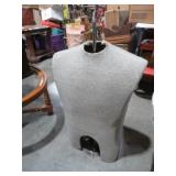 VINTAGE PADDED DRESS FORM ON STAND
