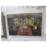 FRAMED AIRPLANE COCK PIT PICTURE