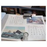 1956-1960 VTG JAMES BILLINGSLEY INS. CALENDARS