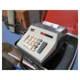 VINTAGE SMITH CORONA ADDING MACHINE WITH CASE
