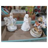 COLLECTION OF MUSIC BOX FIGURINES, 1- FLAMBRO