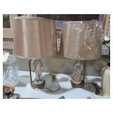 VINTAGE PORCELAIN FIGURAL HAND PAINTED LAMPS