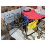 METAL PLANT STAND & STOOL