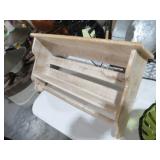 WALL HANGING WOOD SHELF