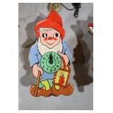 VINTAGE HELMUT KAMMERER GERMAN GNOME NOVELTY CLOCK