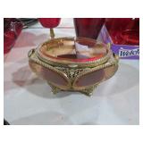 VTG ORMOLU FILIGREE JEWELRY/TRINKET CASE