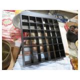 WOOD CUBBY HOLE SHELF
